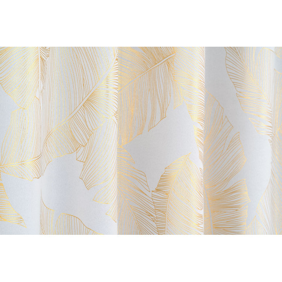 Firana z taśmą GREAT CHIC 140x270 biało-złoty